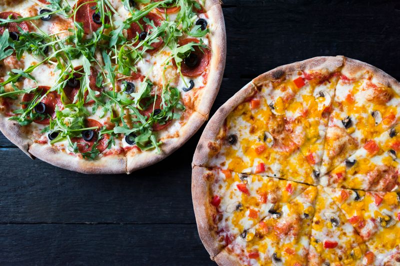 Veggie Supreme Pizza with fresh vegetables