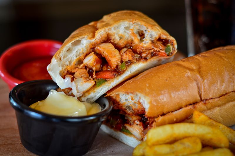 Veggie Delight Sub with fresh toppings