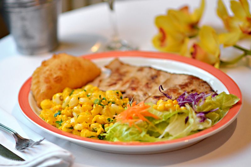 Southwest Chicken Salad with corn and black beans